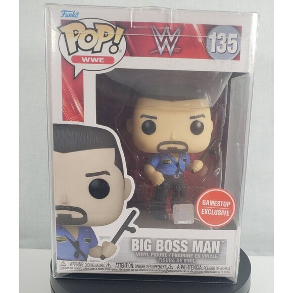 Funko Pop! Vinyl: WWE - Big Boss Man - GameStop (GS) (Exclusive) #135 W/Protecto - Picture 9 of 16